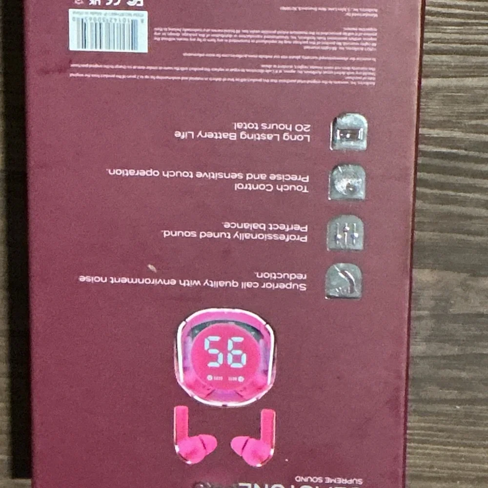 Gemstone Pink Wireless Earbuds